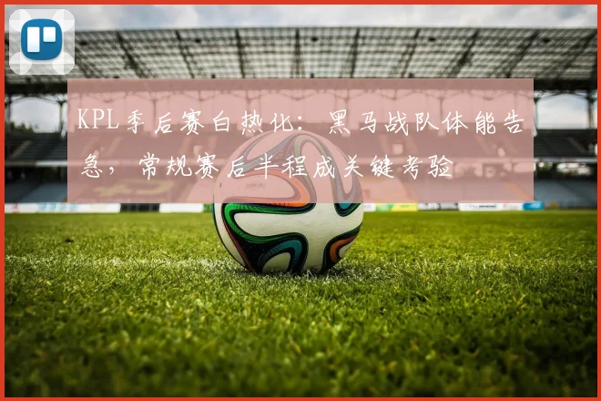 KPL季后赛白热化：黑马战队体能告急，常规赛后半程成关键考验